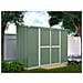 Box In Acciaio Zincato Casetta Attrezzi Giardino 307x100cm X H1.92m - 75kg - 3.07mq - Verde - Foto miniatura 4