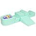 Foam Speelset Met Heuvel En Met Micropool Mint Met Ballen 100 Stuks (lichtblauw, Geel, Geme Leerd, Poederroze, Wit) - Foto miniatura 1