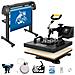 Pressa A Caldo 5 In 1 38 X 38cm, Plotter Da Taglio Professionale Con Schermo Lcd, 220 V Ca Taglierina Per Vinile Da 34 Pollici Adatto Per Il Trasferimento Su Maglietta, Tazza, Piatto - Foto miniatura 1