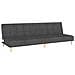 Divano Letto a 2 Posti Grigio Scuro in Tessuto - Foto miniatura 1