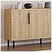 Ciaro Credenza Scanalata Con 4 Ante Effetto Legno 150x75cm - Foto miniatura 3