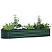 Letto da Giardino Rialzato Verde 320x80x44 cm in Acciaio Galvanizzato - Foto miniatura 3