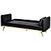 Divano Letto Asaa Tessuto Nero - Foto miniatura 5