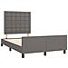 Giroletto senza Materasso Grigio 120x190 cm Similpelle - Foto miniatura 3