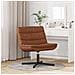 Sedia girevole Marrone 63 x 75 x 76 cm Pelle sintetica - Foto miniatura 3