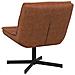 Sedia girevole Marrone 63 x 75 x 76 cm Pelle sintetica - Foto miniatura 6