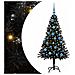 Albero di Natale con 150 LED con supporto Nero 150 cm PVC - Foto miniatura 1