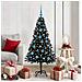 Albero di Natale con 150 LED con supporto Nero 150 cm PVC - Foto miniatura 2