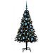 Albero di Natale con 150 LED con supporto Nero 150 cm PVC - Foto miniatura 3