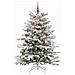 Albero di Natale Artificiale con Rami Pieghevoli Bianco 150 cm - Foto miniatura 3