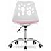 Sedia girevole ergonomica Valora PRINT bianca e rosa per la casa - Foto miniatura 2