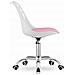 Sedia girevole ergonomica Valora PRINT bianca e rosa per la casa - Foto miniatura 4