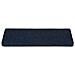 Tappetini per scale autoadesivi 30 pz 65x21x4 cm blu navy bordo rettangolare - Foto miniatura 4