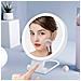 Specchio Per Trucco Led Con Ingrandimento 10x - Specchio Cosmetico Illuminato A Doppia Faccia - Foto miniatura 5