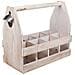 Portabottiglie In Legno Marrone 37x19x33h - Foto miniatura 1