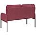 Divani con cuscino 110cm Rosso Vino Legno compensato - Foto miniatura 6