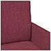 Divani con cuscino 110cm Rosso Vino Legno compensato - Foto miniatura 7