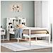 Letto Libreria senza Materasso Bianco 90x190 cm Massello Pino - Foto miniatura 2