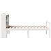 Letto Libreria senza Materasso Bianco 90x190 cm Massello Pino - Foto miniatura 5