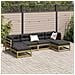 Set Divani da Giardino 6 pz in Legno Impregnato di Pino - Foto miniatura 3