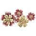 Decorazione In Metallo 3d Fiori 19-multicolore-metallo-91,4x6,4x50,8 Cm - Foto miniatura 1