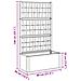 Vaso da Giardino con Trellis Verde 80 x 36 x 140 cm PP - Foto miniatura 9