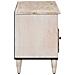 Mobile TV Bianco 100 x 33,5 x 46 cm Legno di mango massello - Foto miniatura 4