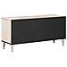 Mobile TV Bianco 100 x 33,5 x 46 cm Legno di mango massello - Foto miniatura 5