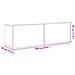 Set mobile TV 8 pcs 100 x 30 x 30 cm Rovere Nero - Foto miniatura 9
