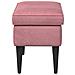 Poggiapiedi Rosa 55 x 35 x 41 cm Velluto - Foto miniatura 3