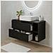 Mobiletto, Beige e marrone, 120 cm, Con piano, 4 cassetti, Sospeso, Frontali in MDF, MODERNO - Foto miniatura 4
