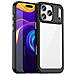 Custodia Nera Trasparente Per Iphone 17 Pro Max, Protezione Outer Space - Foto miniatura 1