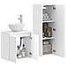 Set di mobili per il bagno 2 pz Bianco Lucido - Foto miniatura 6