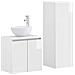 Set di mobili per il bagno 2 pz Bianco Lucido - Foto miniatura 1