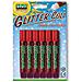 busta 6 tubi colla glitter rosso 10,5ml lavabile non-tossica - Foto miniatura 1
