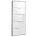 Scarpiera Cinque Ribalte Bianco Dimensioni cm 72x16x174h cm - Foto miniatura 3