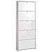 Scarpiera Cinque Ribalte Bianco Dimensioni cm 72x16x174h cm - Foto miniatura 1