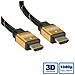 GOLD HDMI High Speed Cable + Ethernet, M / M 1 m cavo HDMI - Foto miniatura 3