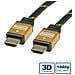 GOLD HDMI High Speed Cable + Ethernet, M / M 1 m cavo HDMI - Foto miniatura 2