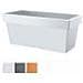 Vaso Lofly Case Rettangolare Cm 58x26 H 22 Grigio - Foto miniatura 1