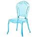 Set Di 2 Sedie Da Pranzo In Plastica Azzurra Trasparente Vermont - Foto miniatura 4
