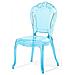 Set Di 2 Sedie Da Pranzo In Plastica Azzurra Trasparente Vermont - Foto miniatura 6