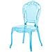 Set Di 2 Sedie Da Pranzo In Plastica Azzurra Trasparente Vermont - Foto miniatura 16