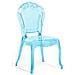 Set Di 2 Sedie Da Pranzo In Plastica Azzurra Trasparente Vermont - Foto miniatura 22