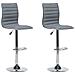 Set Di 2 Sgabelli Da Bar In Tessuto Grigio Lucerne - Foto miniatura 21
