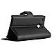 Custodia Compatibile Con Htc One M4 Mini In Nero Carbone - Coperchio Protettiva Con Chiusura Magnetica, Funzione Stand E Tasca Per Le Carte - Foto miniatura 4