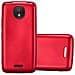 Custodia Compatibile Con Motorola Moto C Plus In Rosso Metallico - Coperchio Protettivo In Silicone Tpu Flessibile - Foto miniatura 1