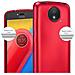 Custodia Compatibile Con Motorola Moto C Plus In Rosso Metallico - Coperchio Protettivo In Silicone Tpu Flessibile - Foto miniatura 2