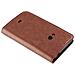 Custodia Compatibile Con Nokia Lumia 625 In Marrone Cappuccino - Coperchio Protettiva Con Chiusura Magnetica, Funzione Stand E Tasca Per Le Carte - Foto miniatura 2