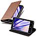Custodia Compatibile Con Nokia Lumia 625 In Marrone Cappuccino - Coperchio Protettiva Con Chiusura Magnetica, Funzione Stand E Tasca Per Le Carte - Foto miniatura 1